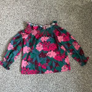 Tuckernuck Off Shoulder Patterned Blouse